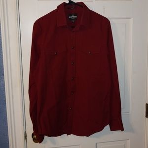 Red Express Modern Fit Button Down